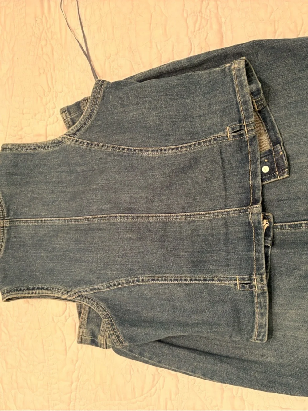 Anthropologie  Blue Denim High-Waist Women’s Jeans Dress/Skirt Set - Picture 5 of 6